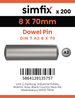 Simfix product label - 7A2608070-T