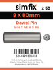 Simfix product label - 7A2608080-T