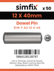 Simfix product label - 7A2612040-T