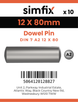 Simfix product label - 7A2612080-D