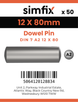 Simfix product label - 7A2612080-T
