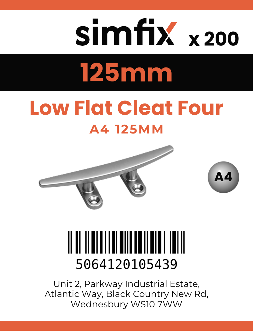 Simfix product label - 8218A4125-T