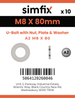Simfix product label - 8230A208080-D