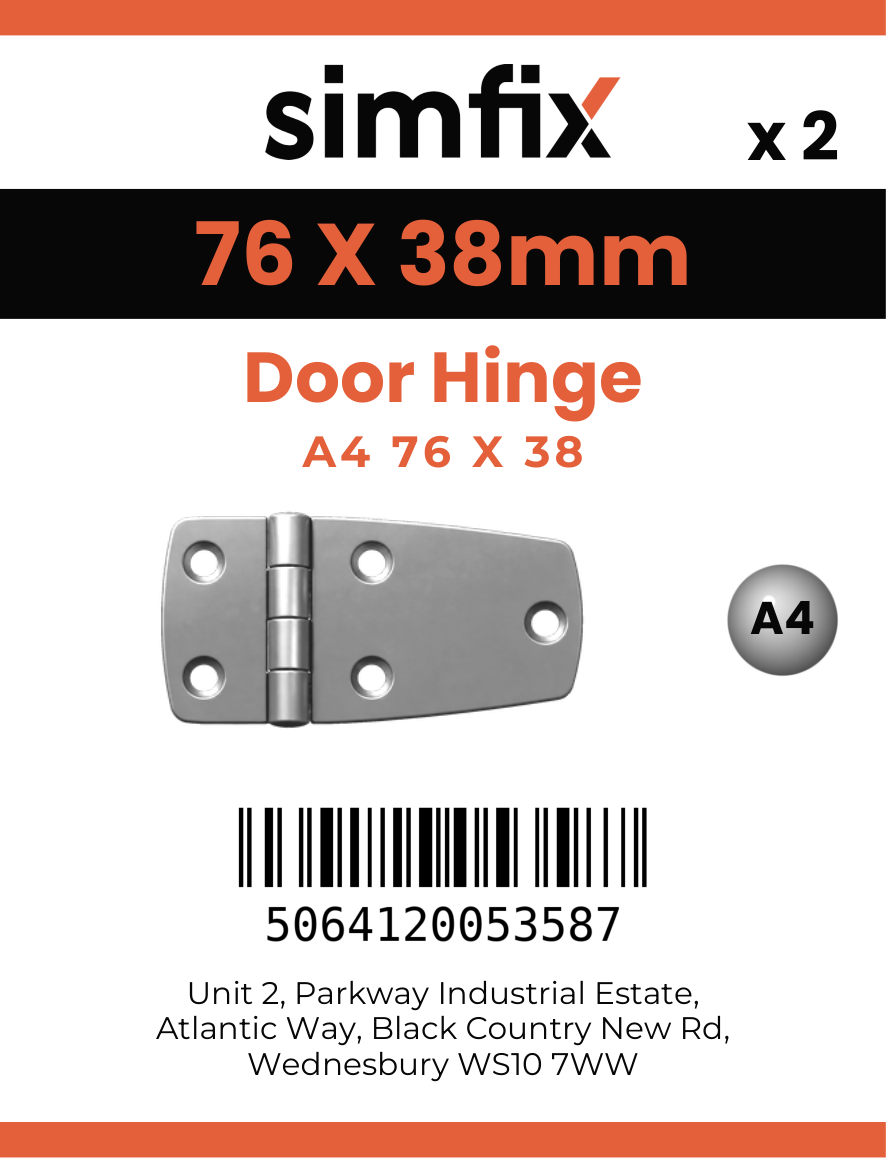 Simfix product label - 8231A476038-D