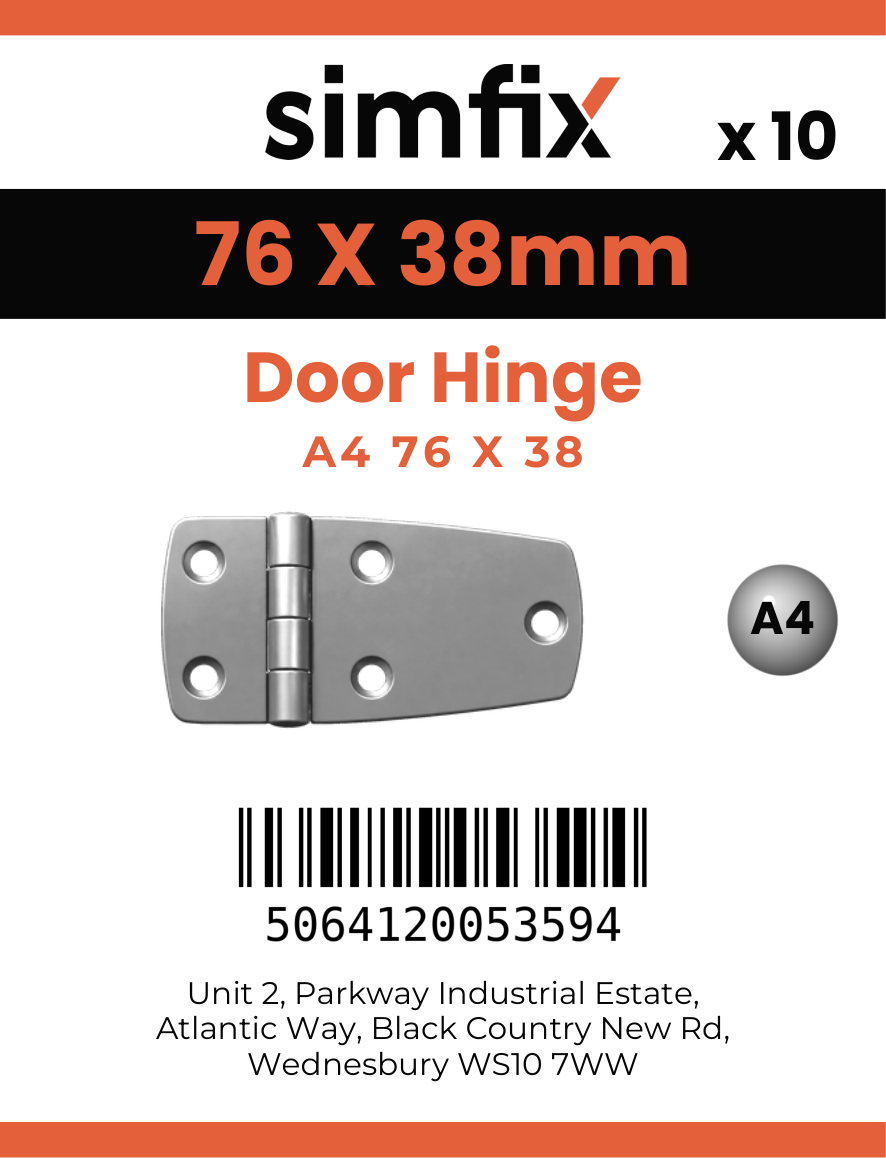 Simfix product label - 8231A476038-T