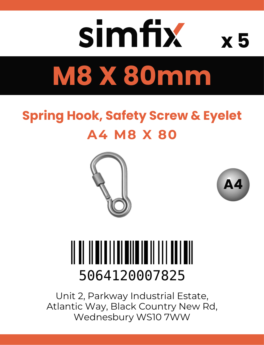 Simfix product label - 8232A408080-D
