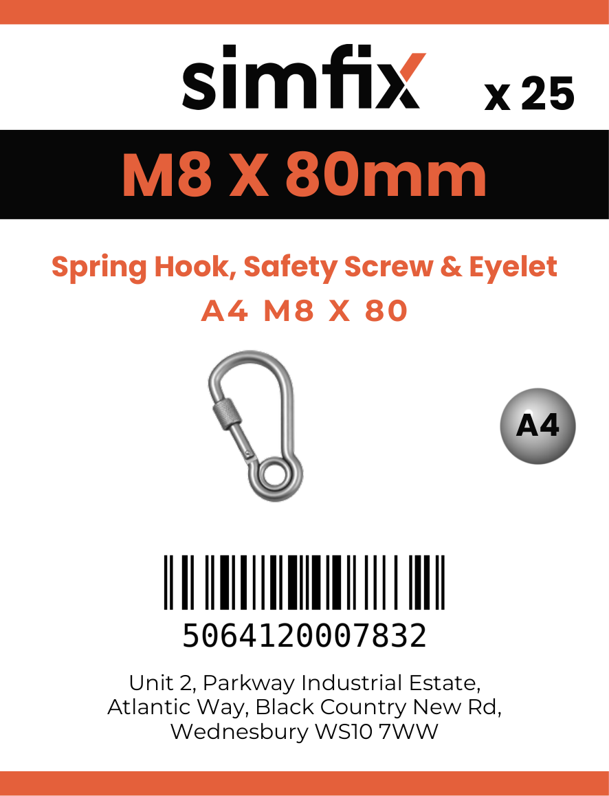 Simfix product label - 8232A408080-T