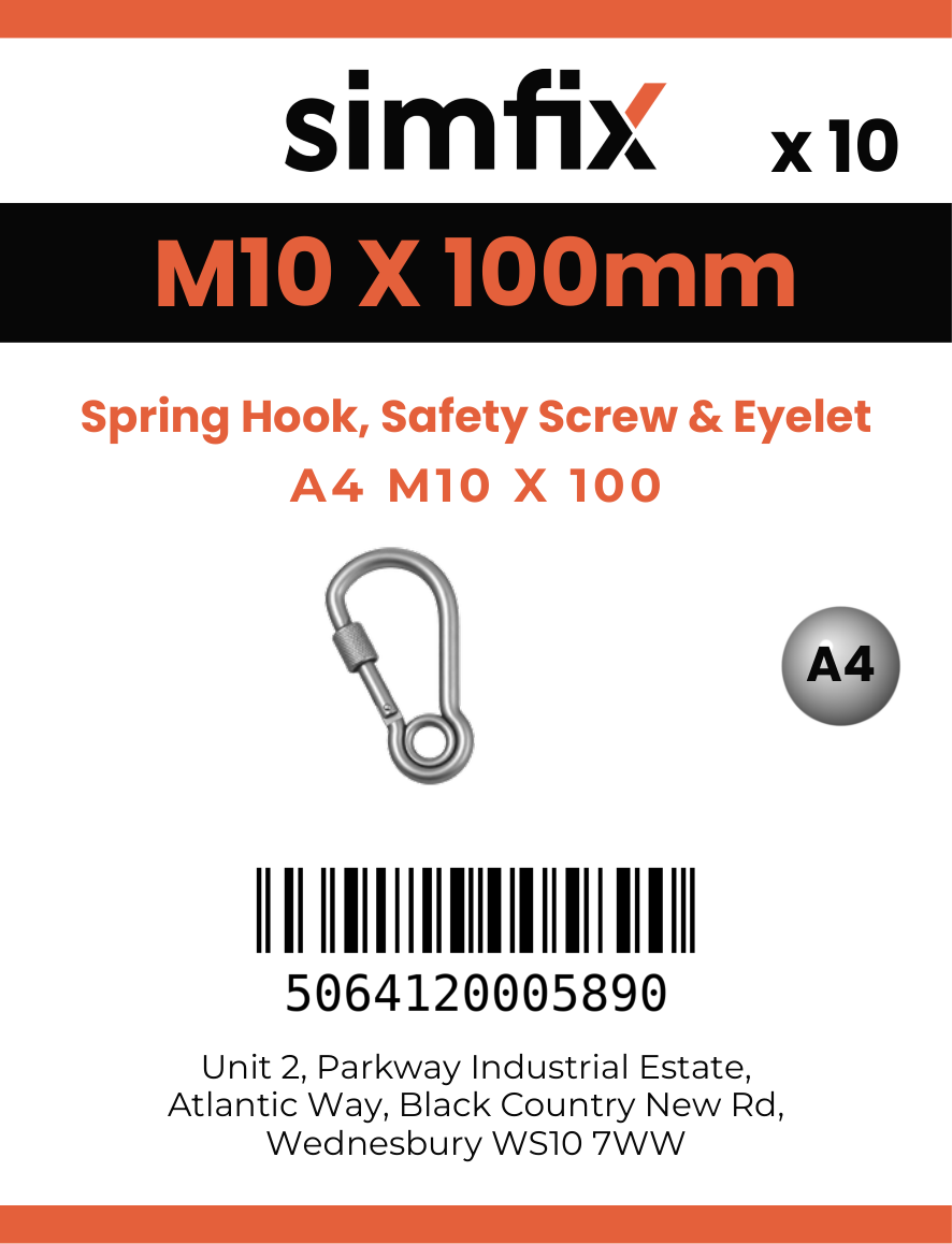Simfix product label - 8232A410100-T