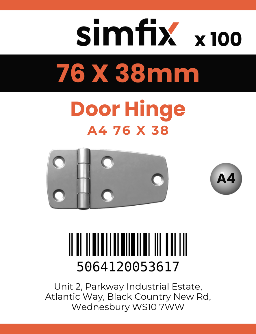 Simfix product label - 8234A476038-T