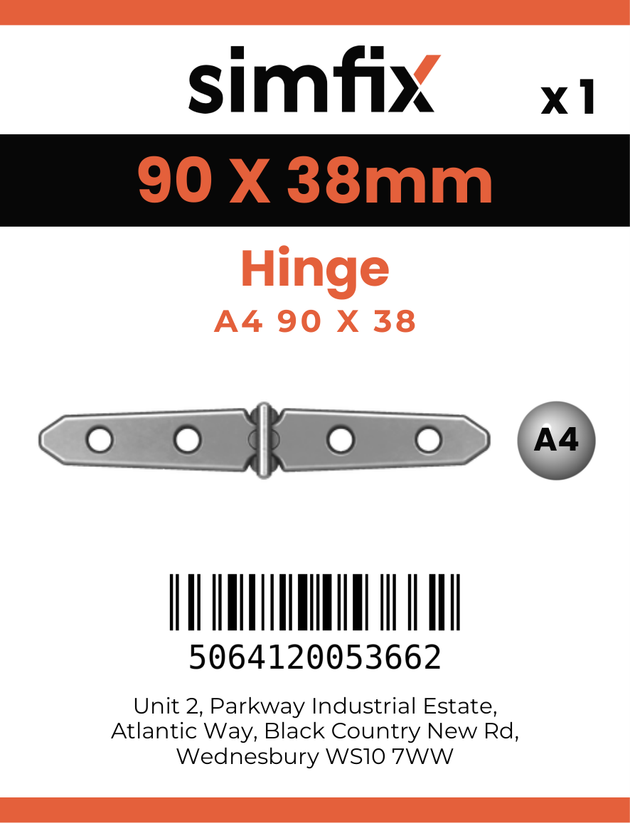Simfix product label - 8239A490038-D