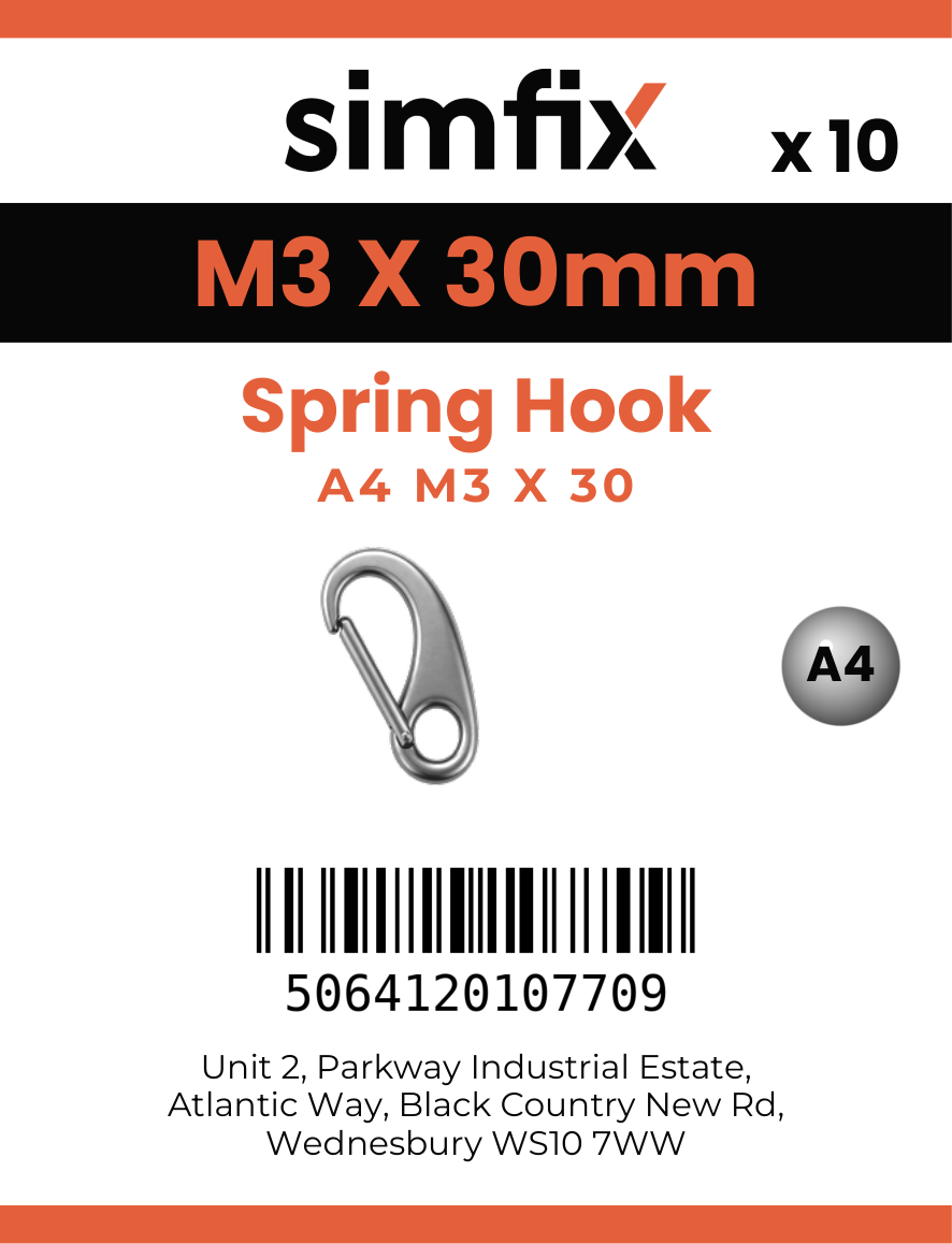 Simfix product label - 8249A403030-D