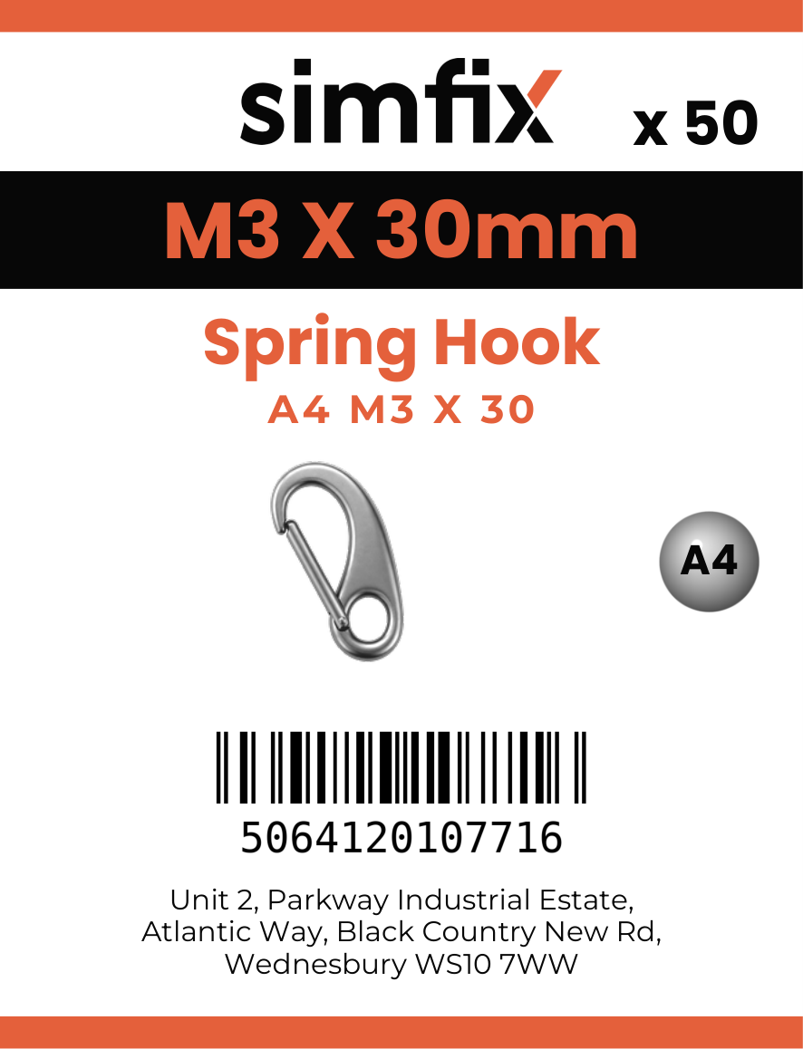 Simfix product label - 8249A403030-T