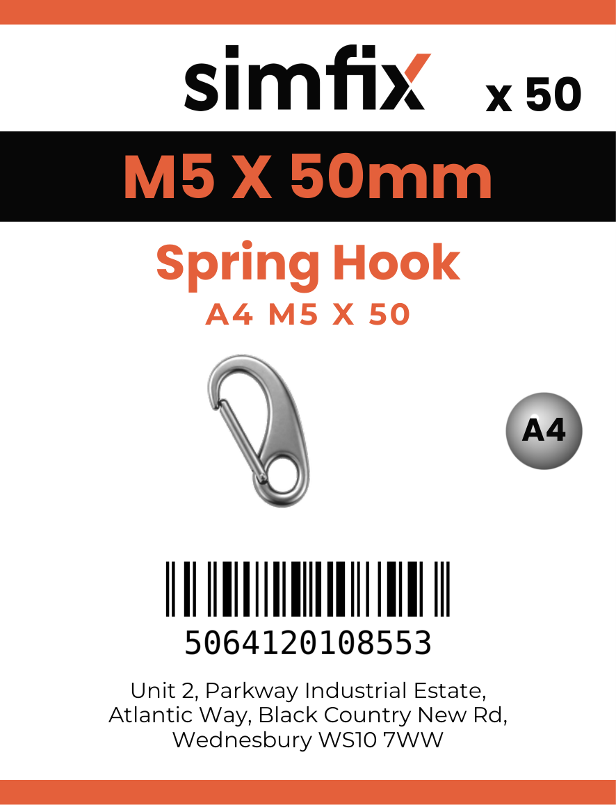 Simfix product label - 8249A405050-T