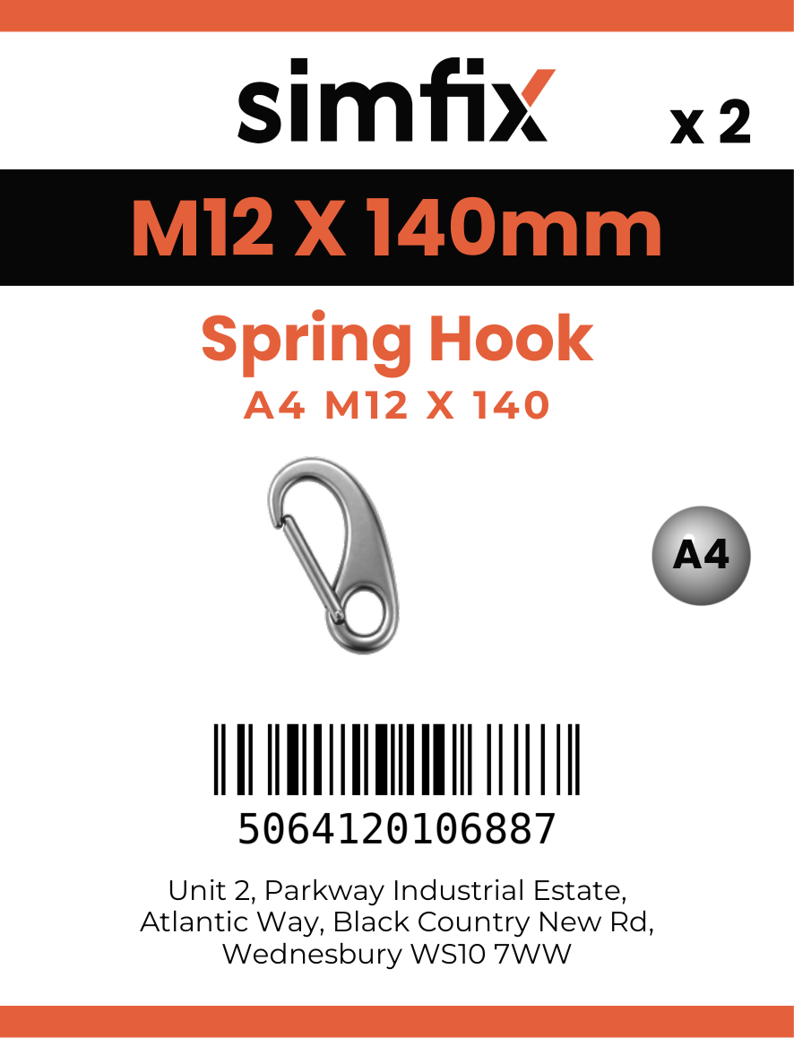 Simfix product label - 8249A412140-D