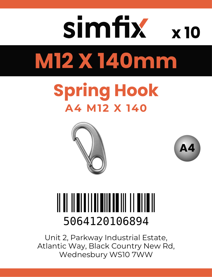 Simfix product label - 8249A412140-T