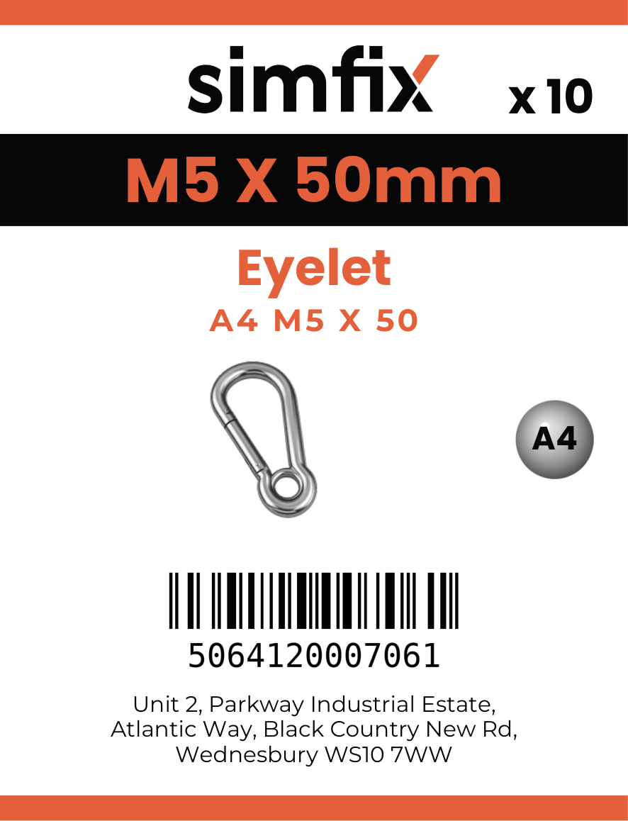 Simfix product label - 8250A405050-D