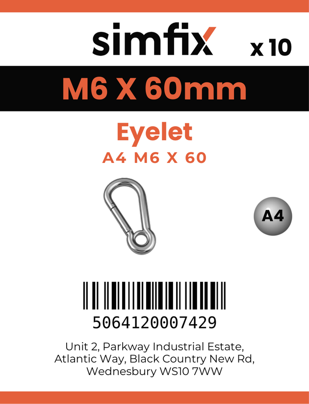 Simfix product label - 8250A406060-D