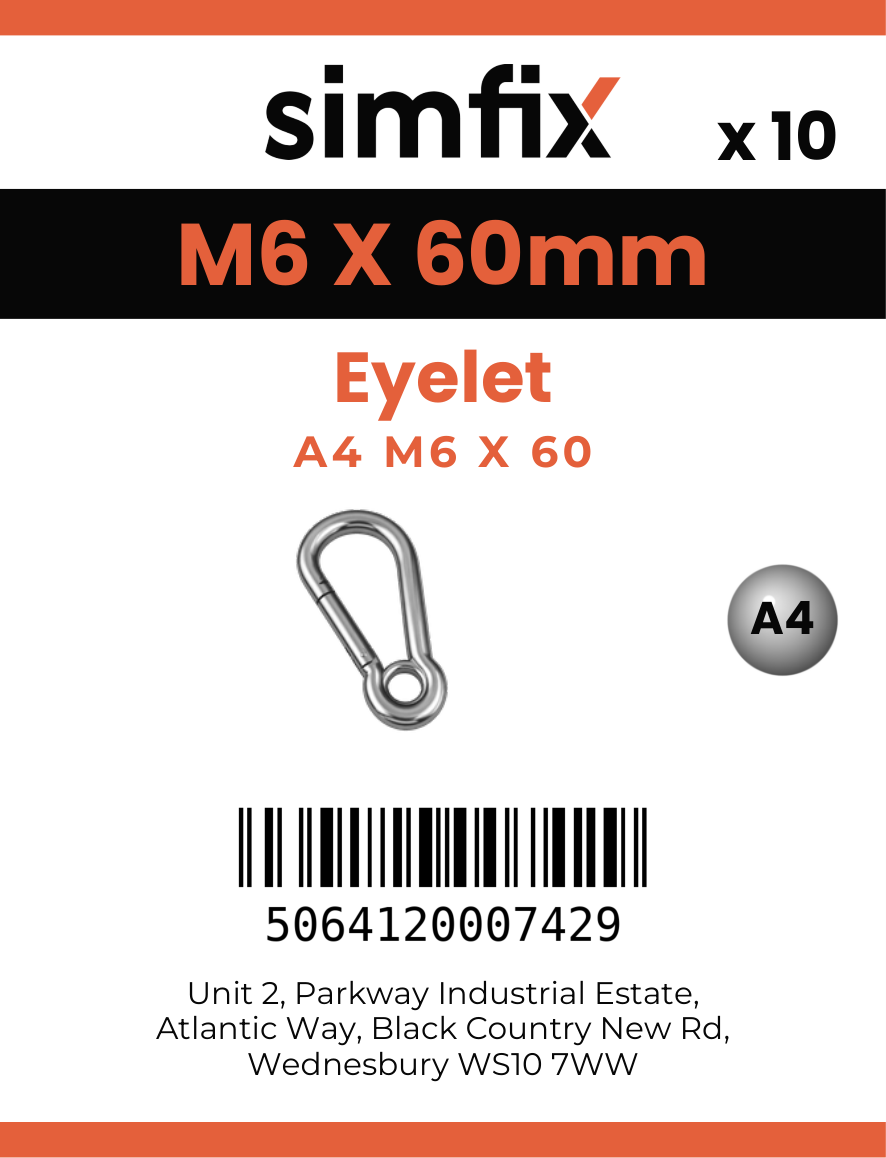 Simfix product label - 8250A406060-D