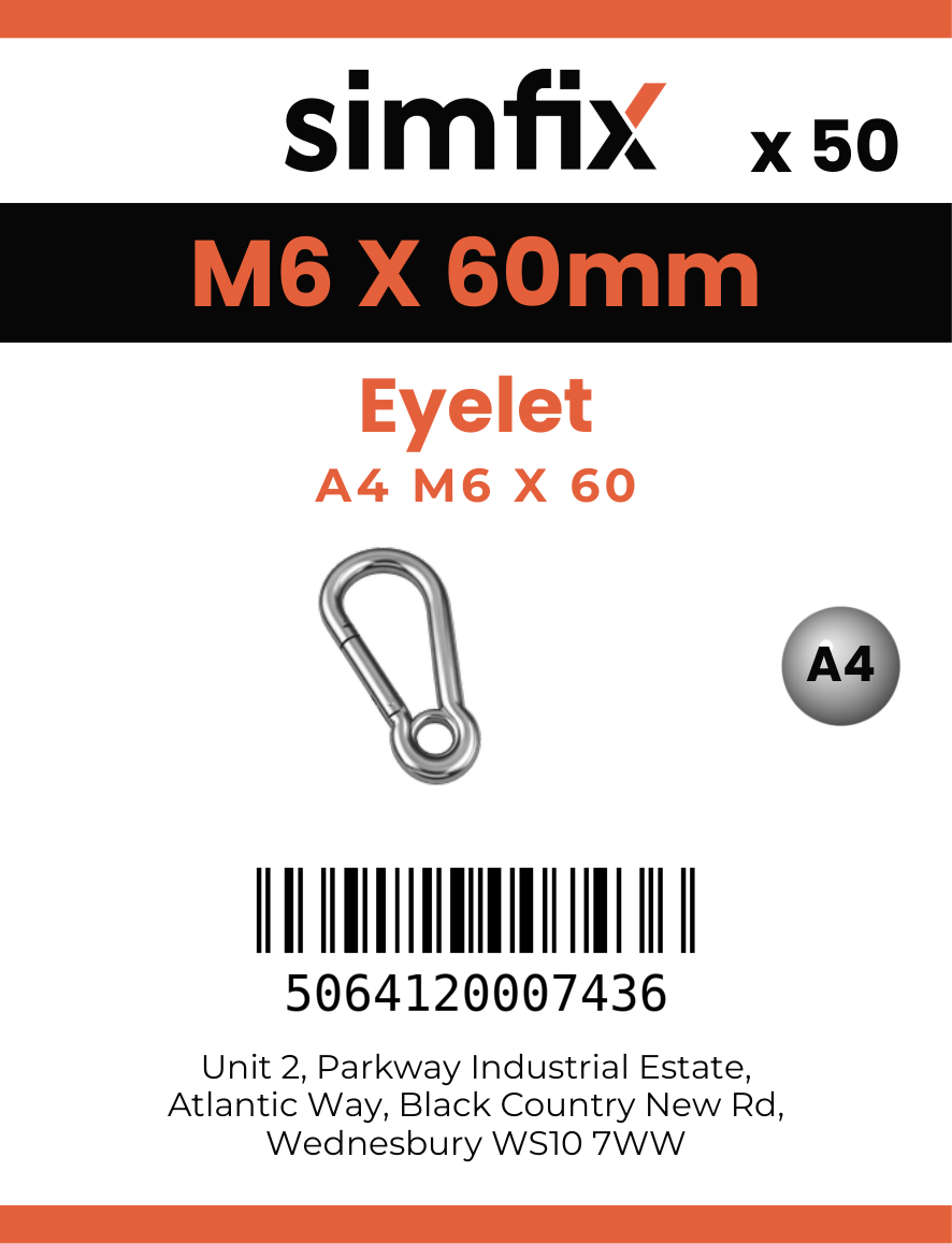Simfix product label - 8250A406060-T