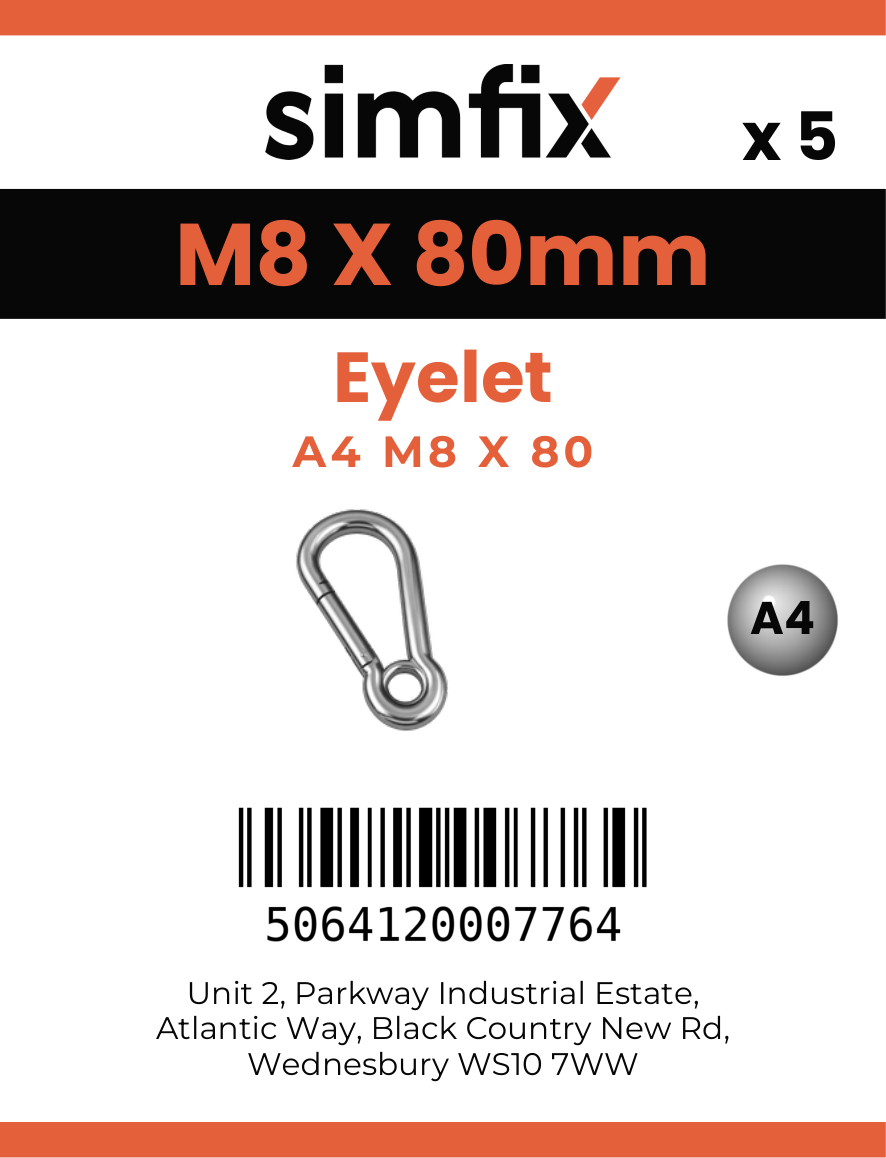 Simfix product label - 8250A408080-D
