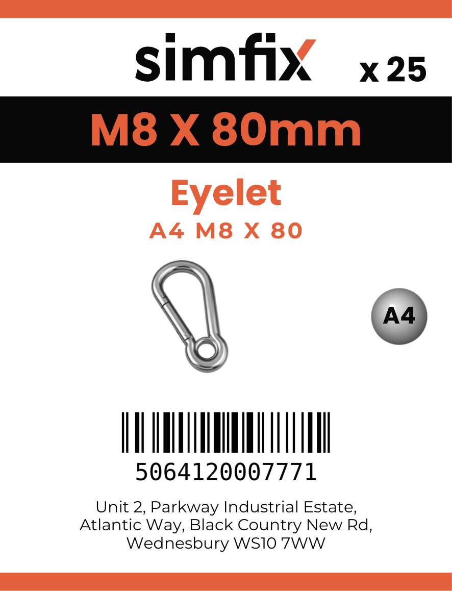 Simfix product label - 8250A408080-T