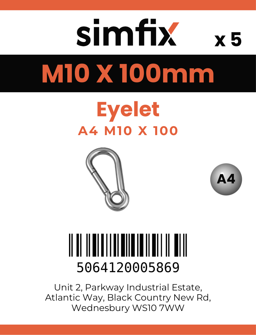 Simfix product label - 8250A410100-D