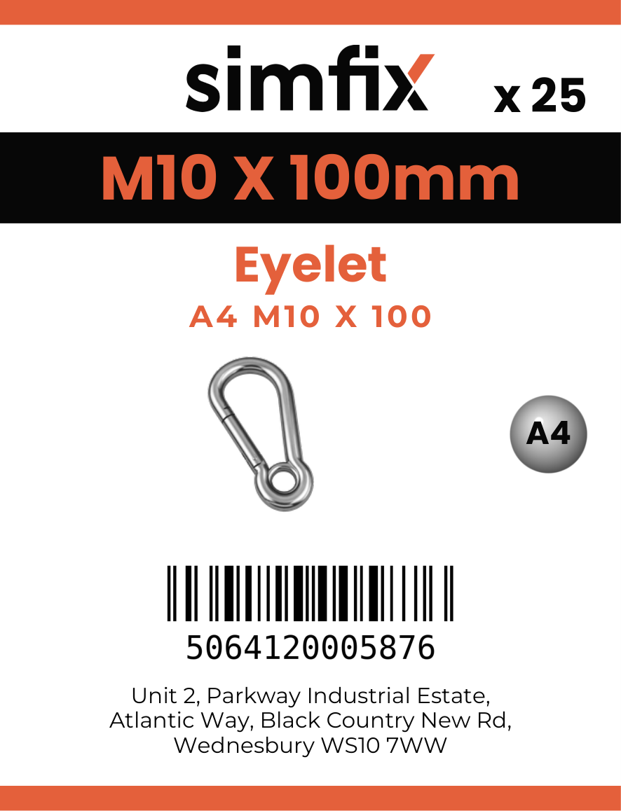 Simfix product label - 8250A410100-T