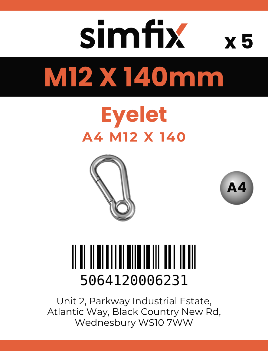 Simfix product label - 8250A412140-T