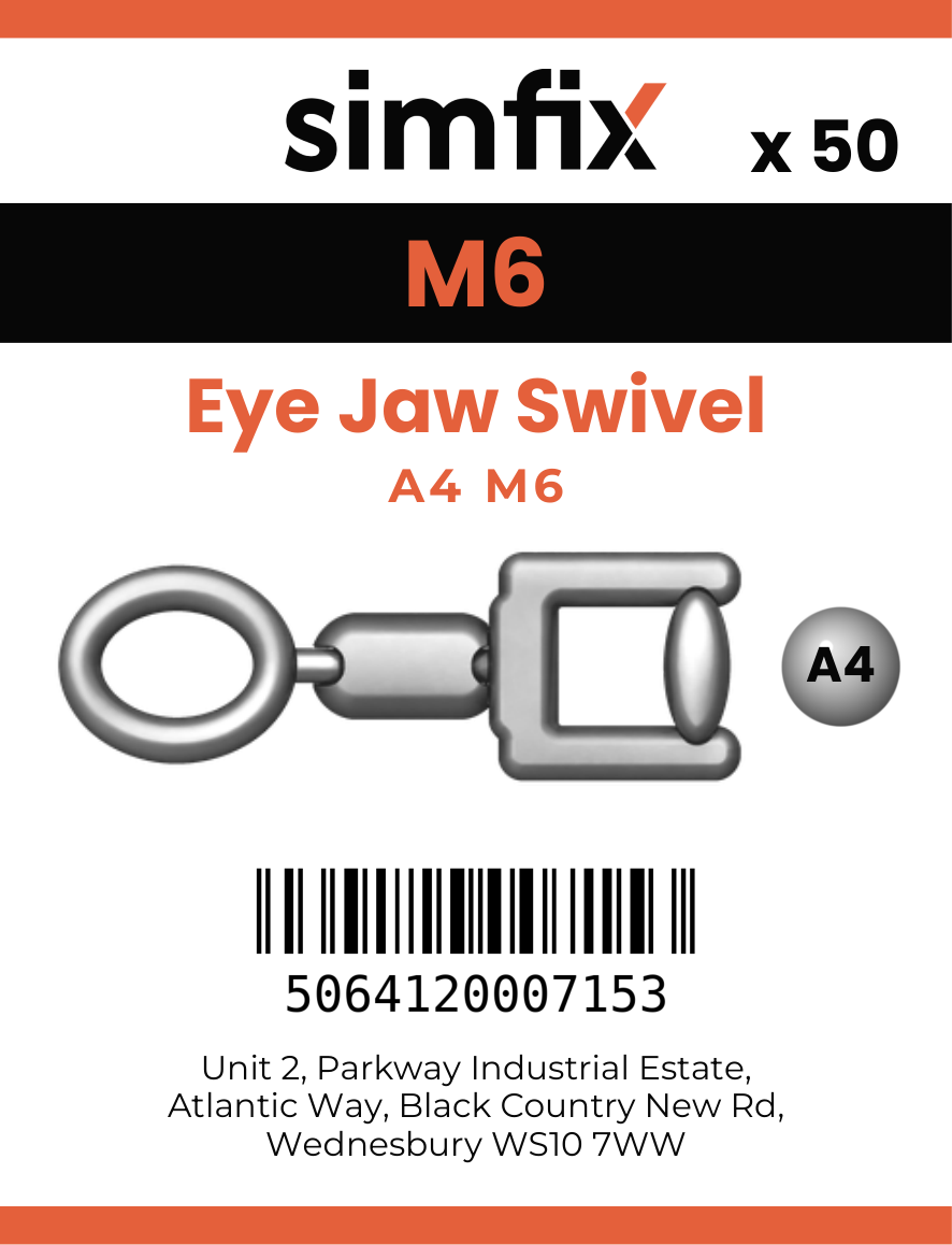 Simfix product label - 8255A406-T