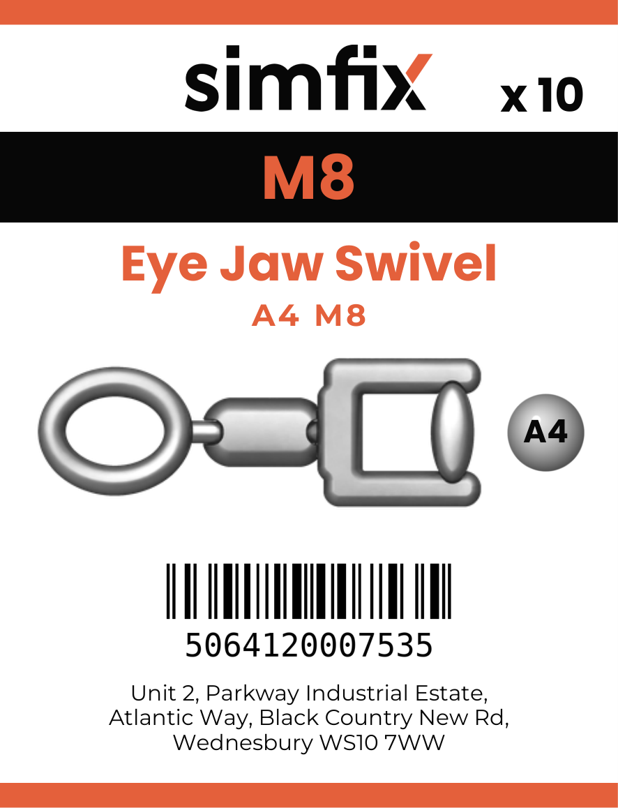 Simfix product label - 8255A408-T