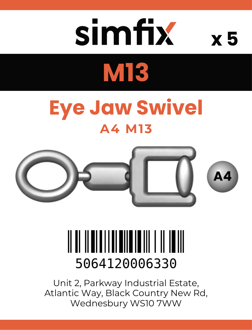 Simfix product label - 8255A413-T