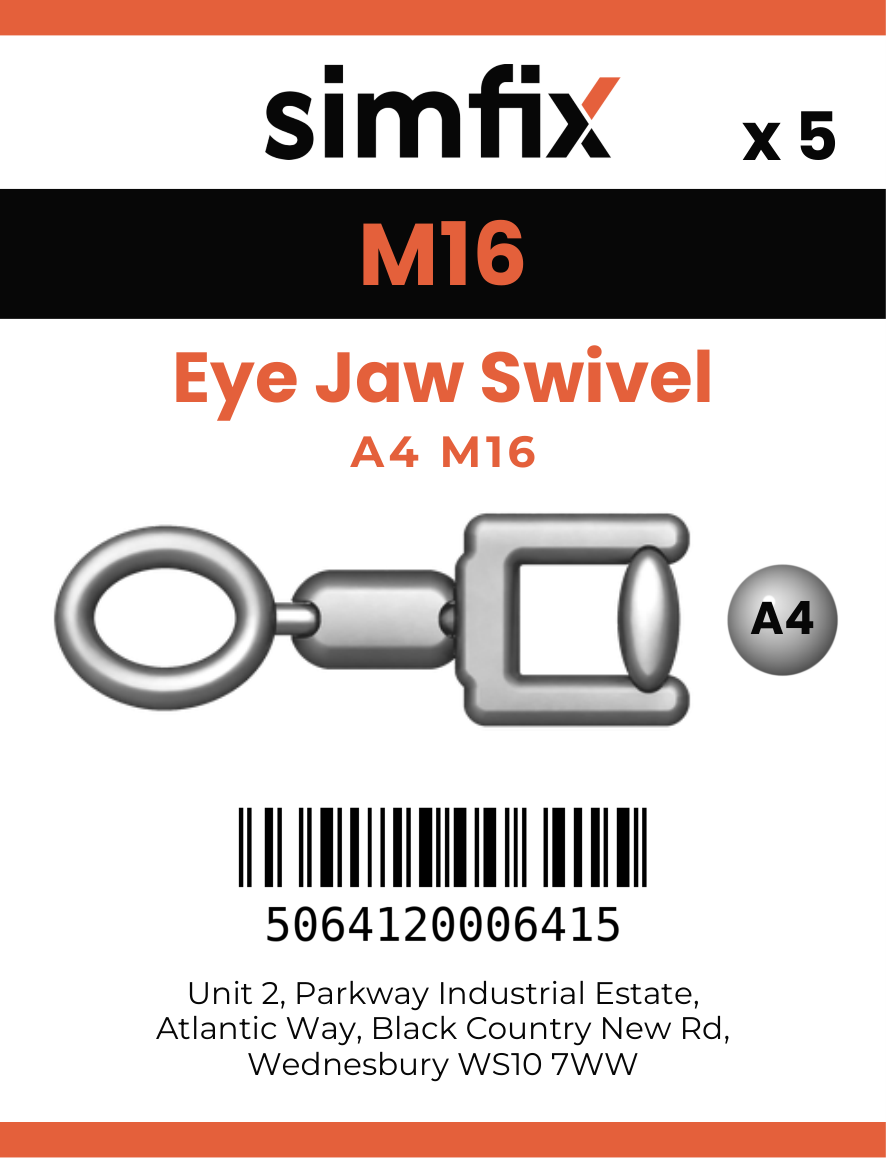 Simfix product label - 8255A416-T
