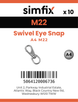 Simfix product label - 8257A422-T