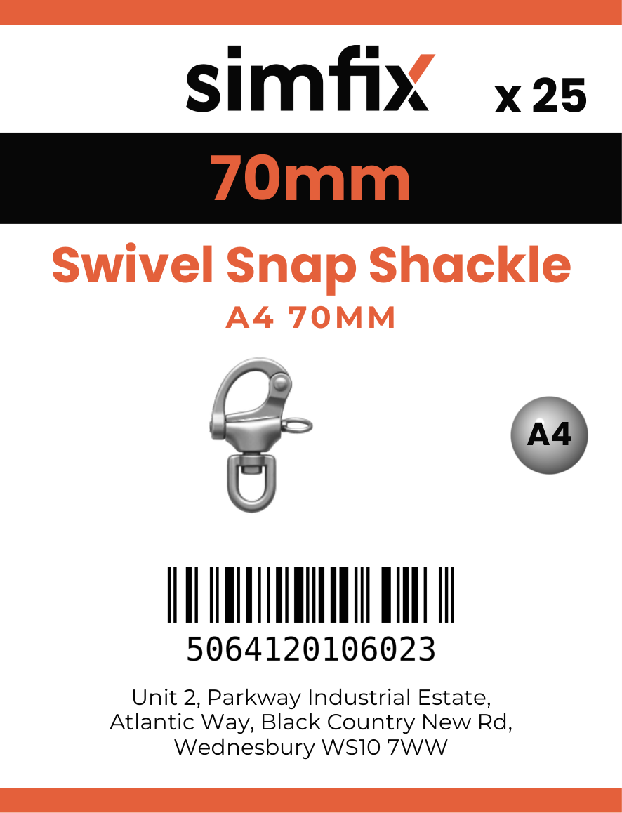 Simfix product label - 8262A4070-D