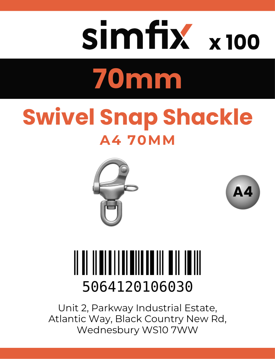 Simfix product label - 8262A4070-T