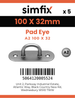 Simfix product label - 8266A210032-D