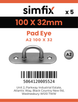 Simfix product label - 8266A210032-D