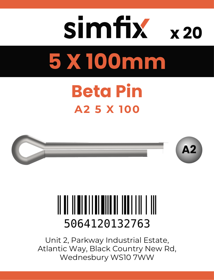 Simfix product label - 8273A205100-D