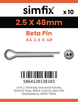 Simfix product label - 8273A4025048-D