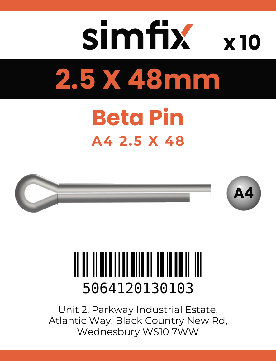 Simfix product label - 8273A4025048-D