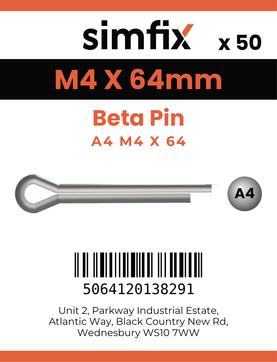 Simfix product label - 8273A404064-T