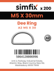 Simfix product label - 8274A205030-T