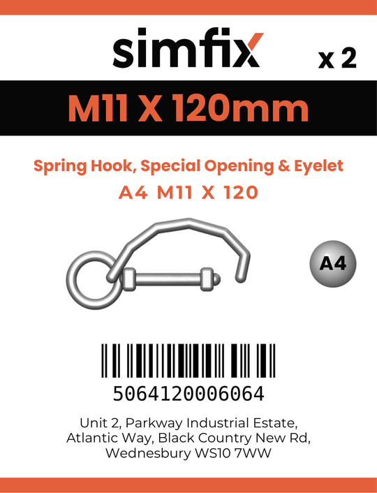 Simfix product label - 8294A411120-D