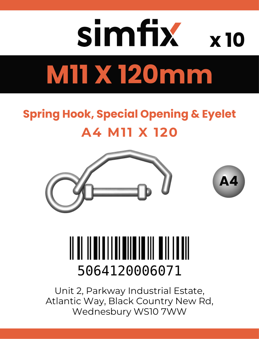 Simfix product label - 8294A411120-T