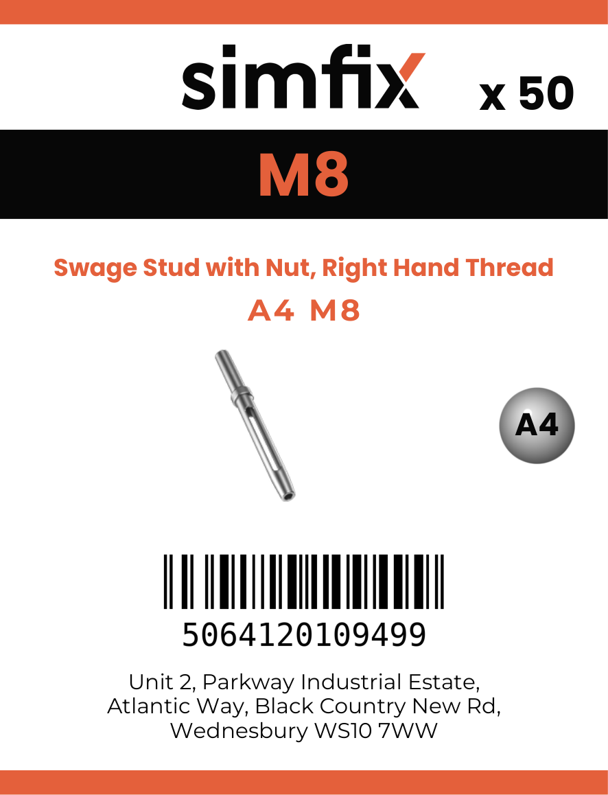 Simfix product label - 8307A40804-T