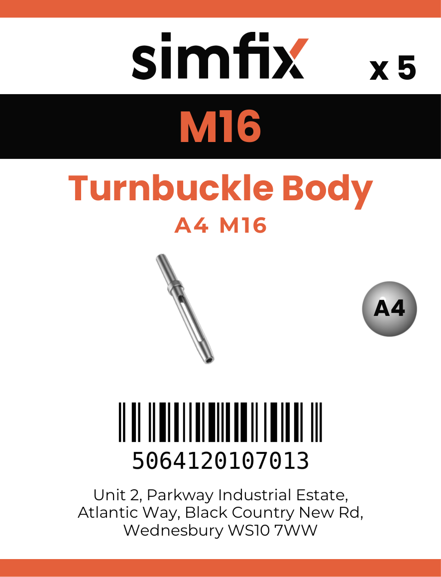 Simfix product label - 8307A41608-T