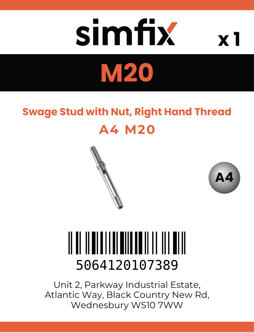 Simfix product label - 8307A42010-D