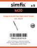 Simfix product label - 8307A42012-T