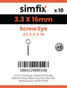 Simfix product label - 8316A23316-D
