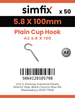 Simfix product label - 8317A258100-T